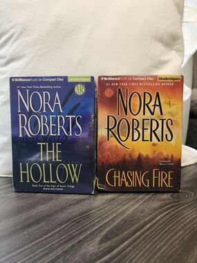 Nora Roberts Audio CD Books (2) Chasing Fire & The Hollow NIB Wrapped